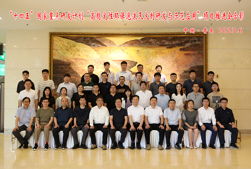 日前我所在青島召開“十四五”國家重點研發(fā)計劃“高穩(wěn)定性環(huán)保泡沫滅火劑研發(fā)與示范應用”項目推進會